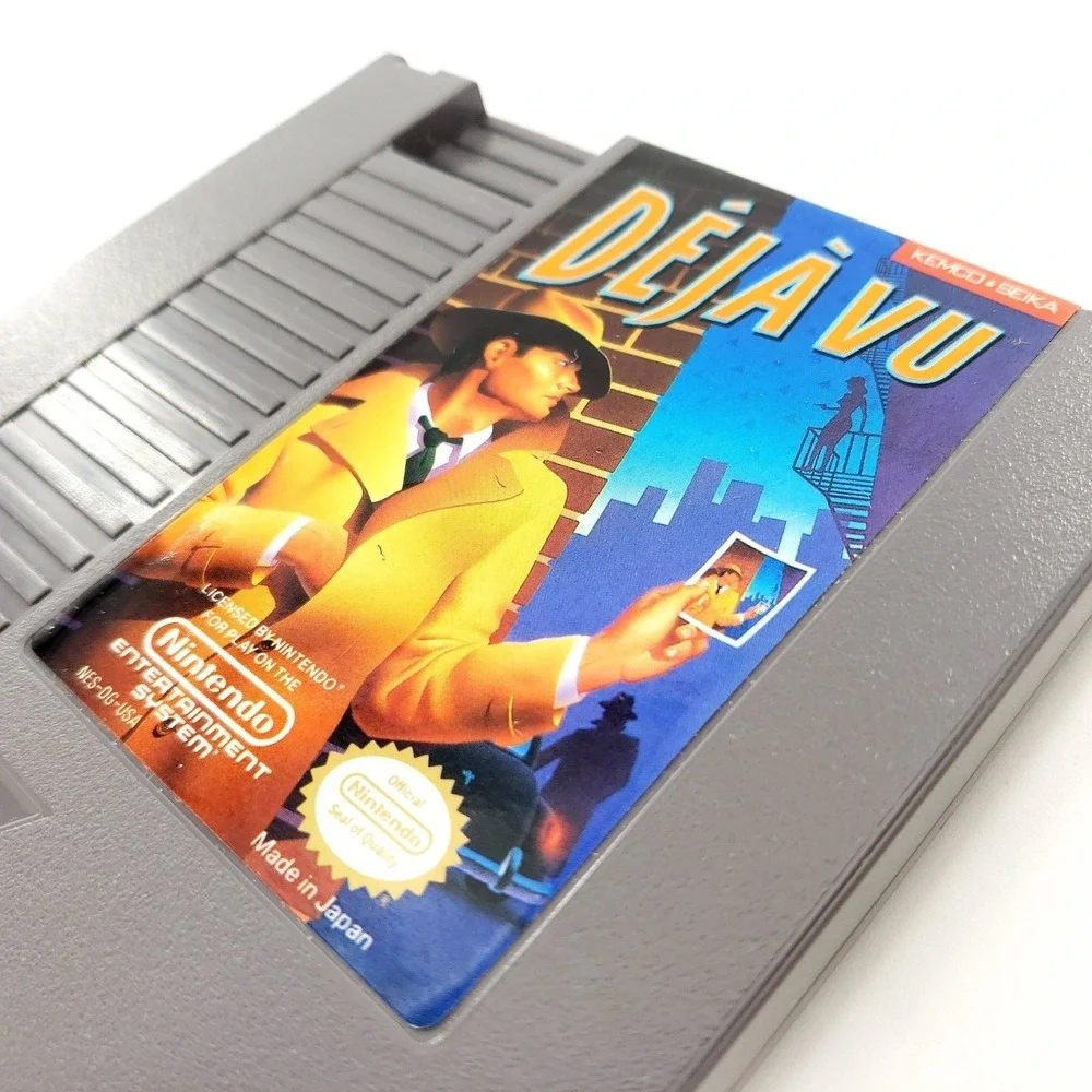 Deja Vu Nintendo NES Authentic w/ Manual & Case Near Mint Label Tested & Works